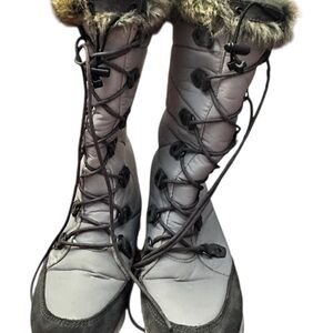 L.L. Bean Women's Gray Lace Up Boots